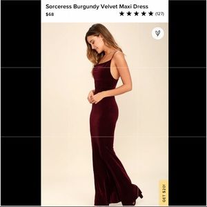 Lulu’s Sorceress Black Velvet Maxi Dress